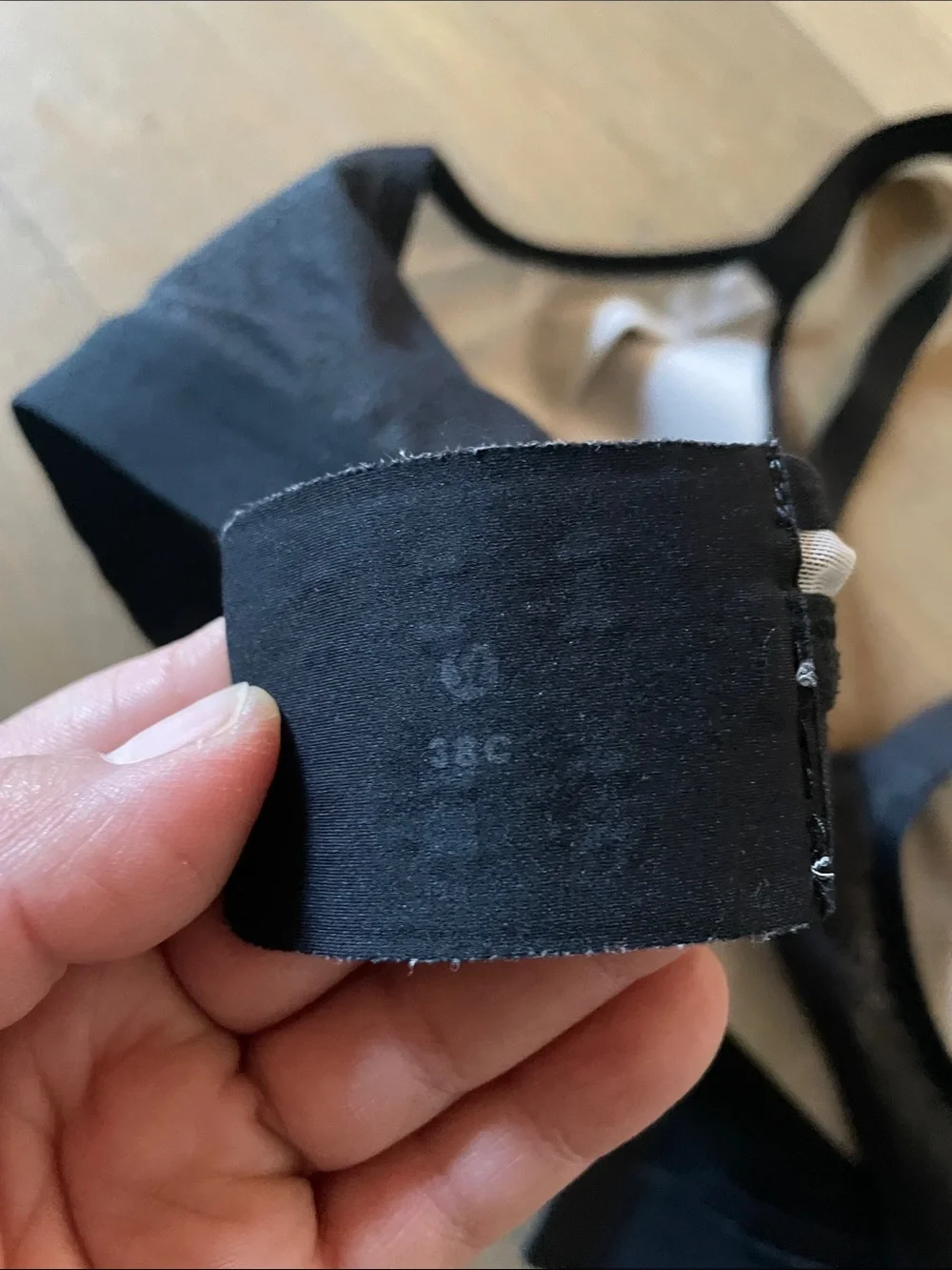 Lululemon Awake to Lace Bra Size 38C Black / Barely Beige